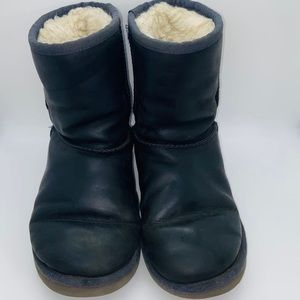 Leather Navy Blue Uggs 💙🥶